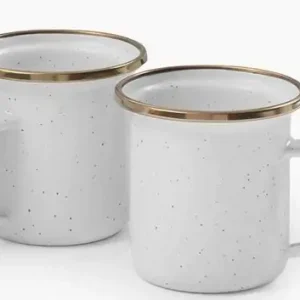 Barebones Enamel Espresso Cup Eggshell