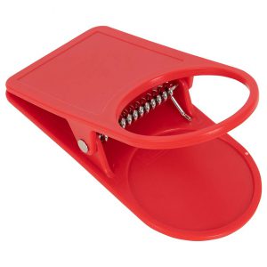 Clips voor drinken kleur rood