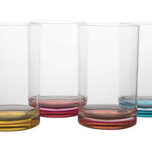 Gimex - Colour Line - Waterglas - Rainbow - 320 ml - 4 Stuks