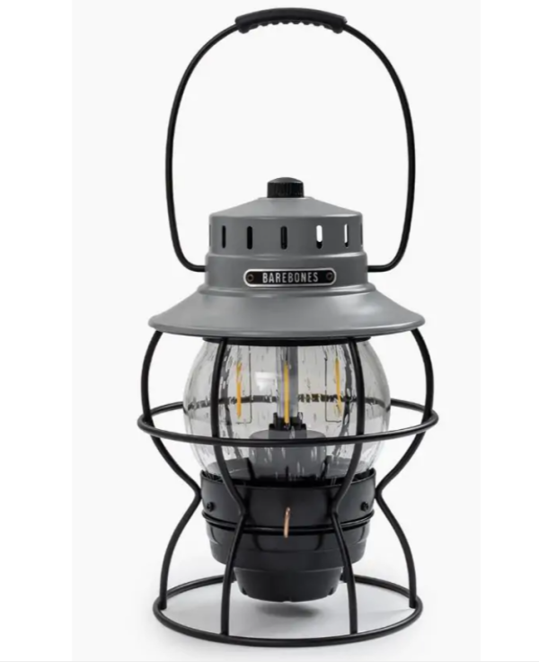 Barebones Railroad Lantern Grey
