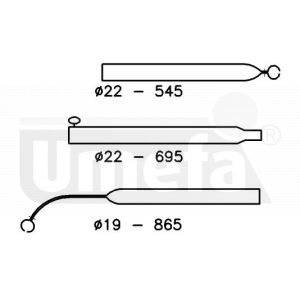 Voortentspanstok 22/19 mm 150-200 cm