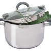 Gerona RVS pan met siliconen greep 22 cm