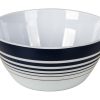 Bo-Camp - Servies - Classic - 16 Stuks - Wit/Navy - Afbeelding 2