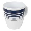 Bo-Camp - Servies - Classic - 16 Stuks - Wit/Navy - Afbeelding 4