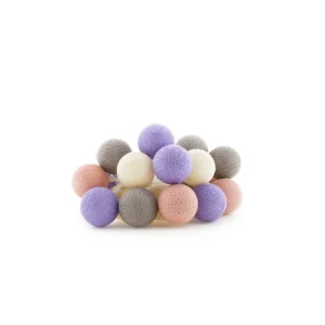 COTTON BALL LIGHTS Buiten Feestverlichting Paars  Lavanda 