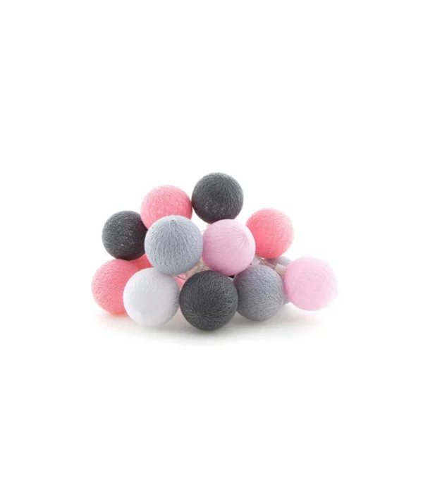 COTTON BALL LIGHTS buiten Feestverlichting Roza