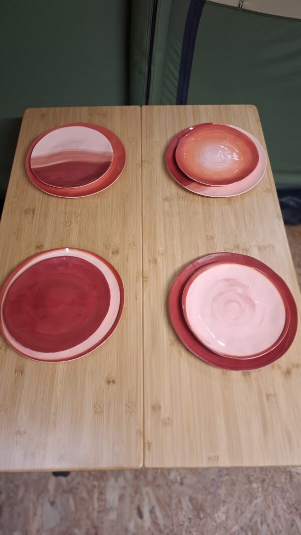Bo-Camp - Servies - Halo - 12 Stuks - Terra - Afbeelding 3
