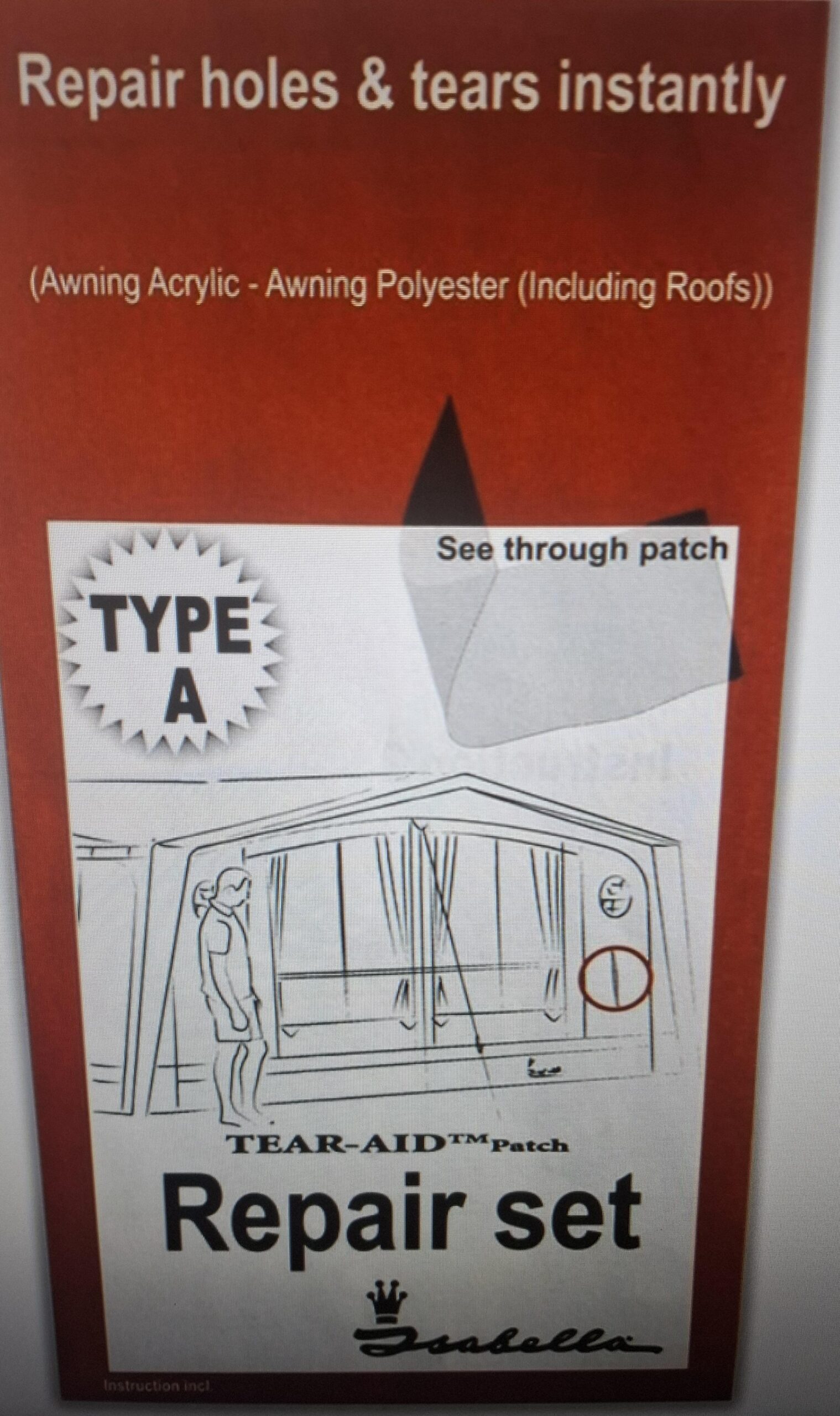 Isabella TearAid reparatieset – Type A