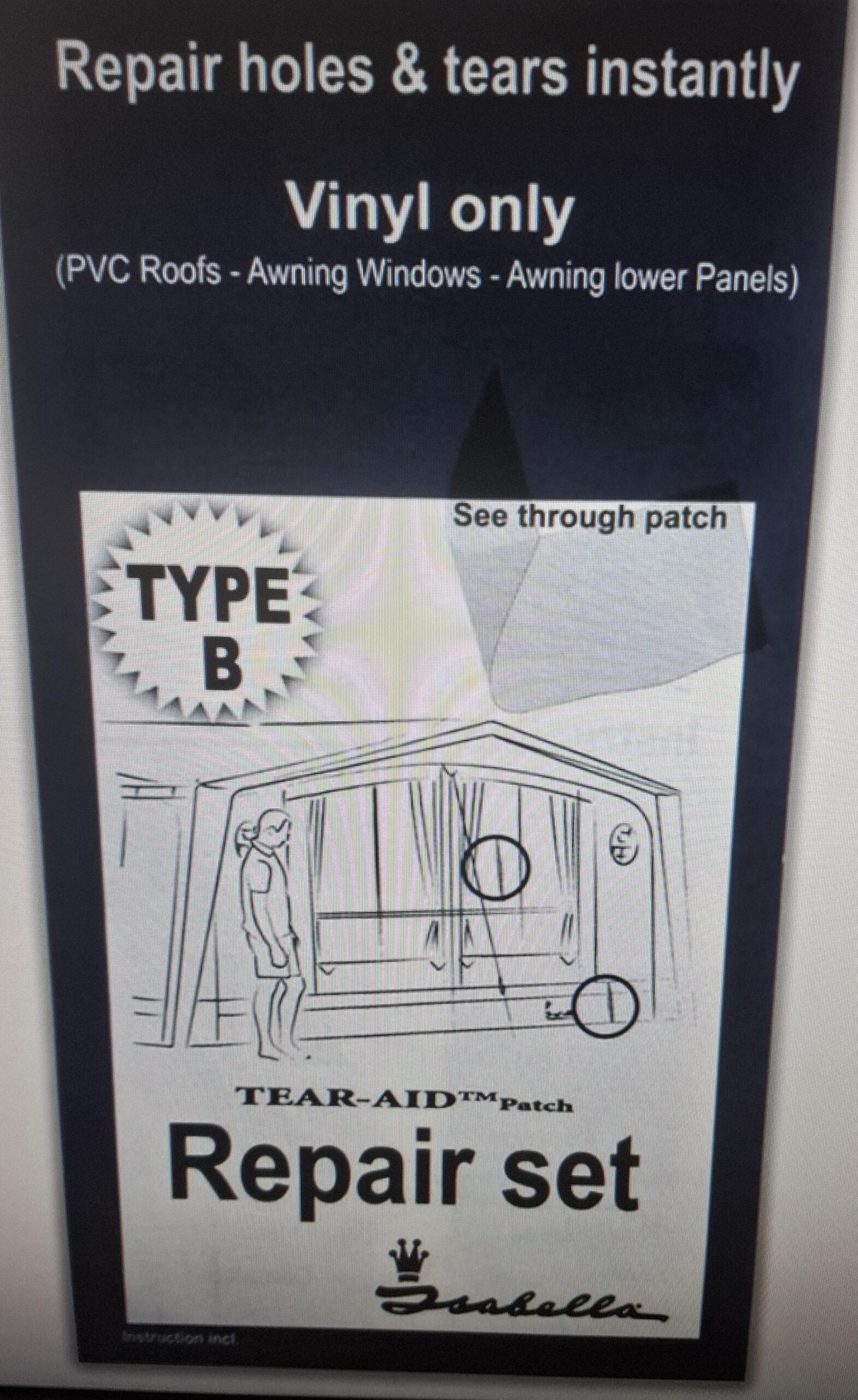 Isabella TearAid reparatieset – Type B