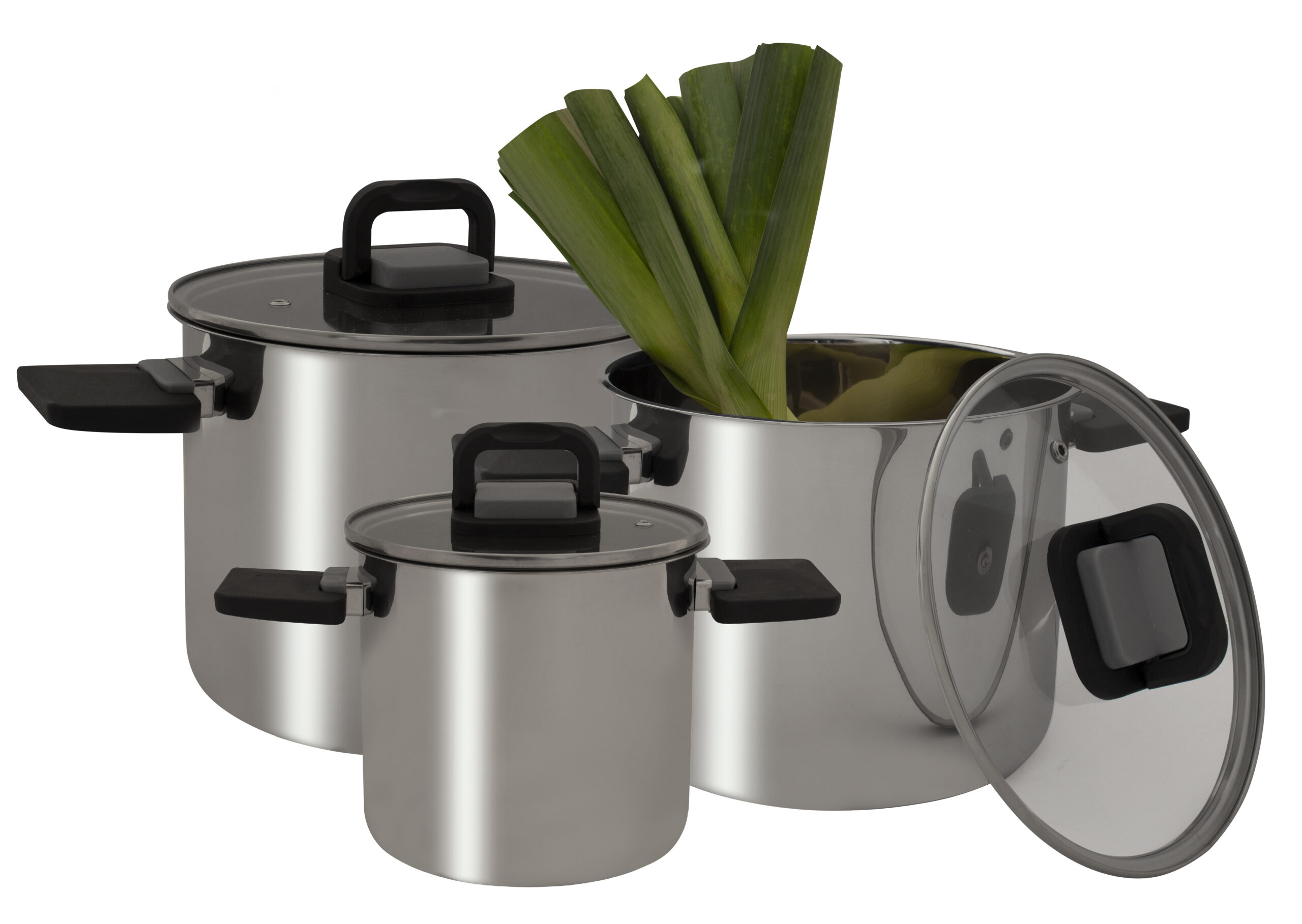 Dublin pannenset met vouwgrepen