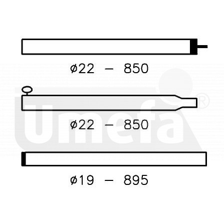 zak tentstok 22/19 mm 180-250 cm