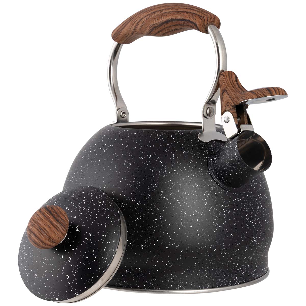 Gimex - Fluitketel - Zwart - Inductie - 1,7 Liter