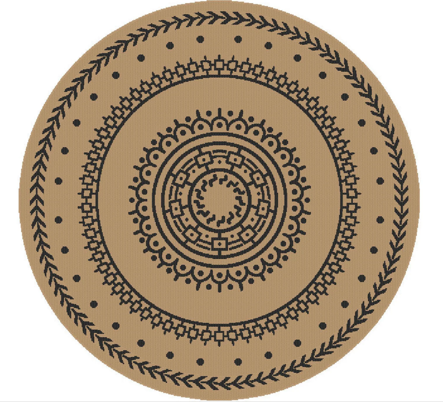  Luxe Outdoor Tapijt Rond