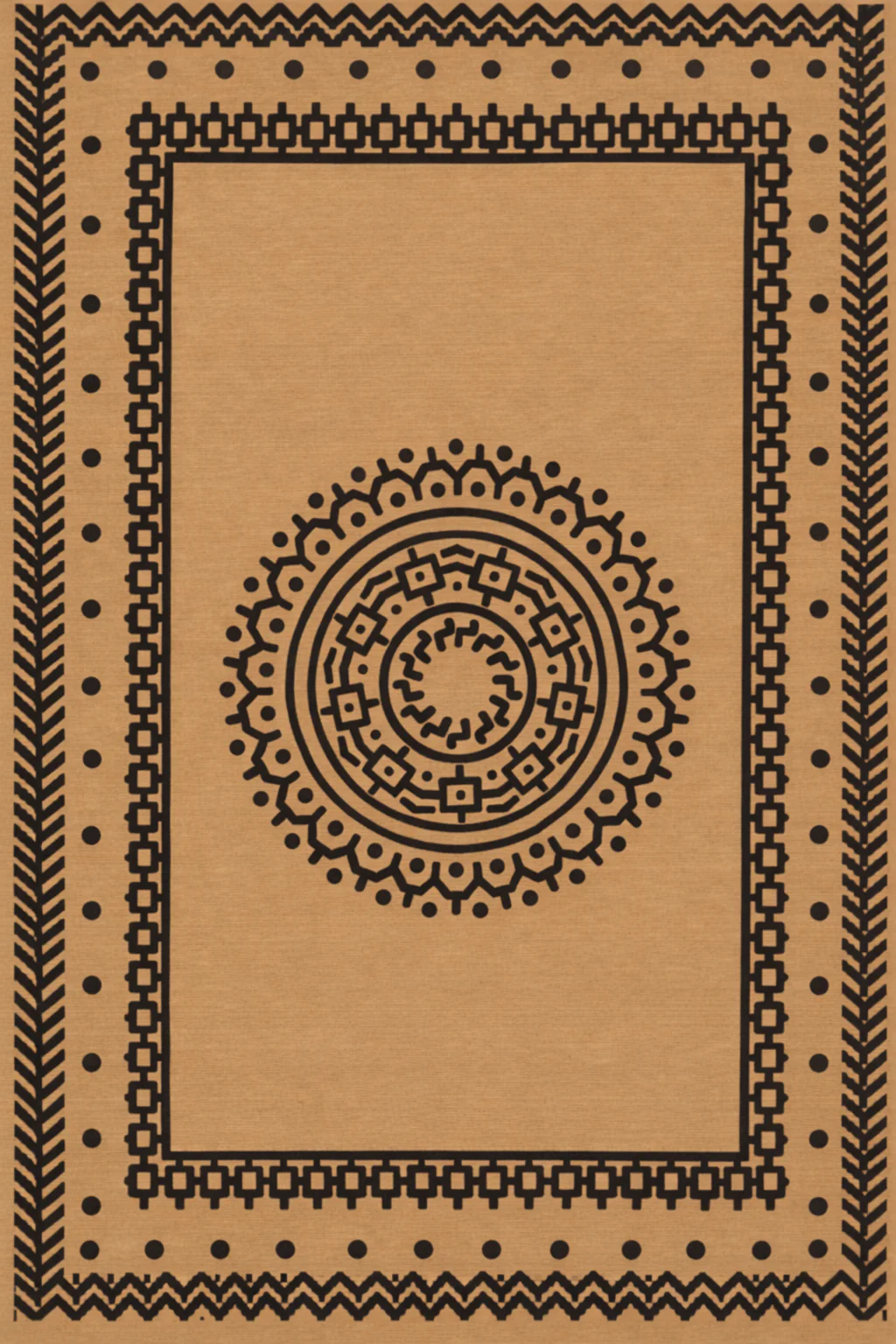 Luxe buitenkleed Juto bruin